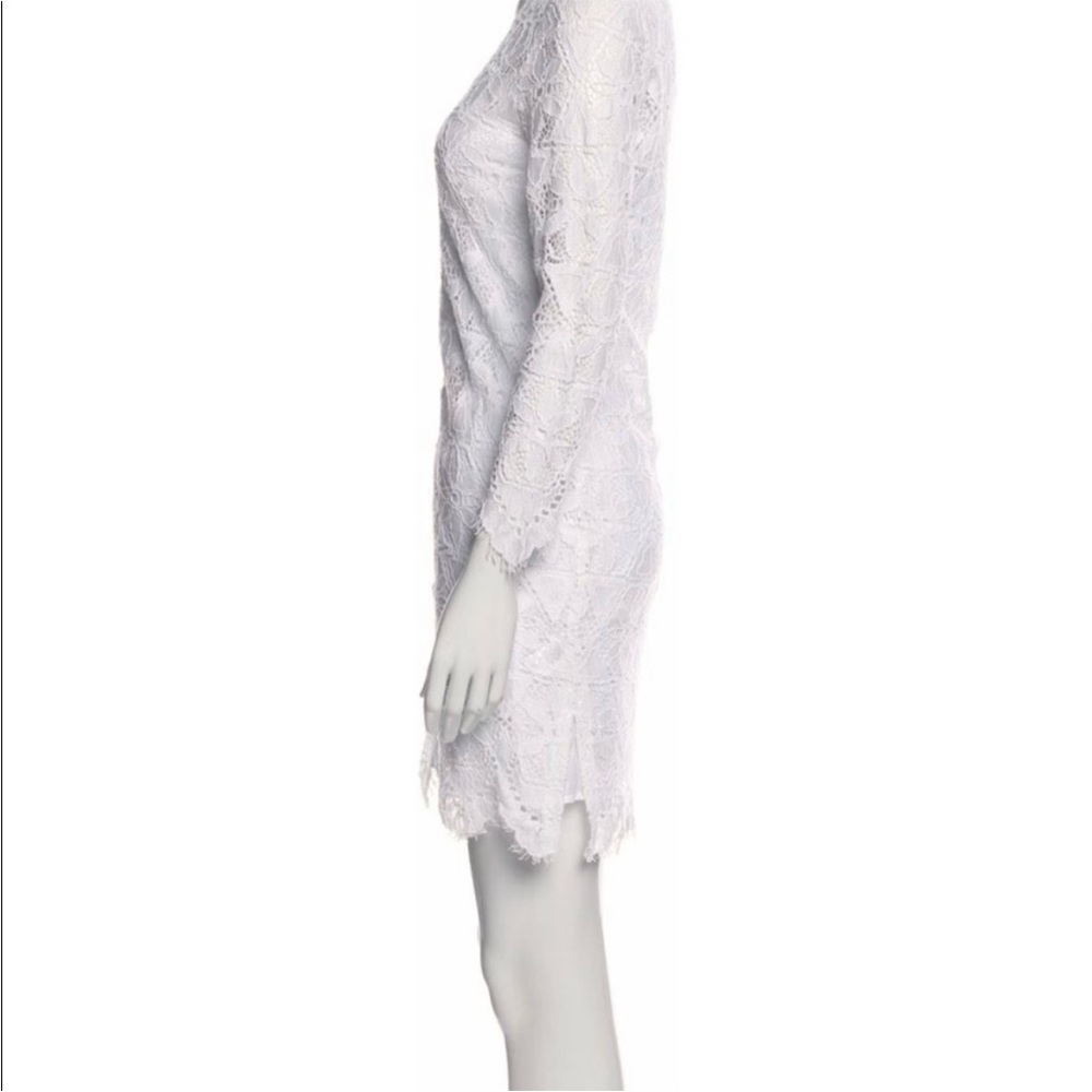 Frame White Long Sleeve Lace Cover Up Dress - Picture 2 of 7